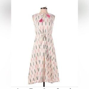 NEW Mata Traders midi dress Napa Pink White size XS